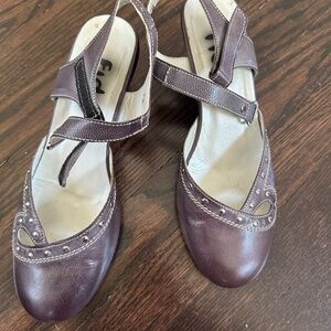 Fidji Women's E700 Cut Out Pump - Purple/gray - Size 39 (8.5)